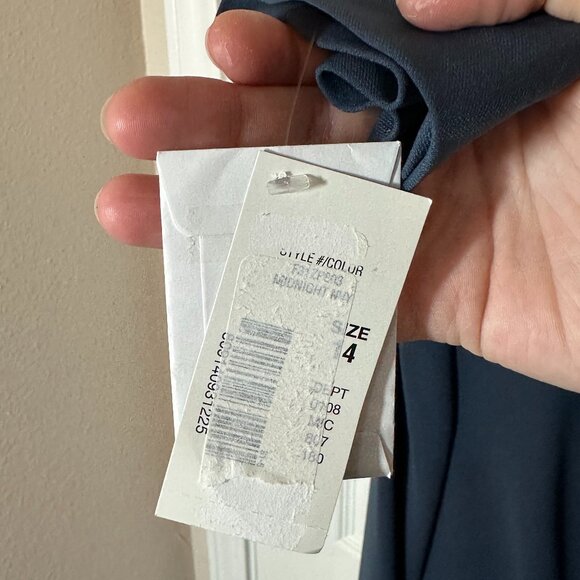 Vintage 90's 2 piece Blue Pant Suit Set Plus Size 14 NWT - Picture 8 of 11